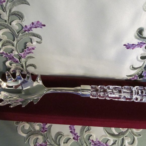 Lead Crystal Stainless Steel Pasta Server +24% lead crystal - Picture 14 of 16